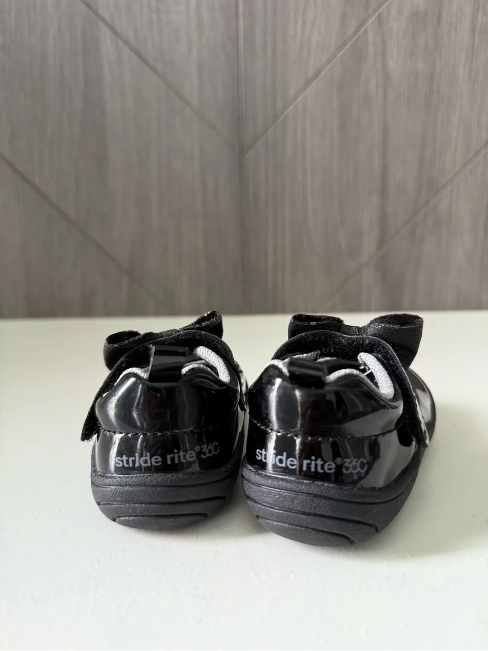 Stride Rite Baby Girl Black Patent Mary Jane Shoes